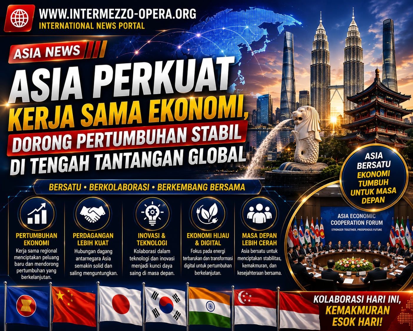 Asia Perkuat Kerja Sama Ekonomi, Kawasan Fokus Dorong Pertumbuhan Berkelanjutan