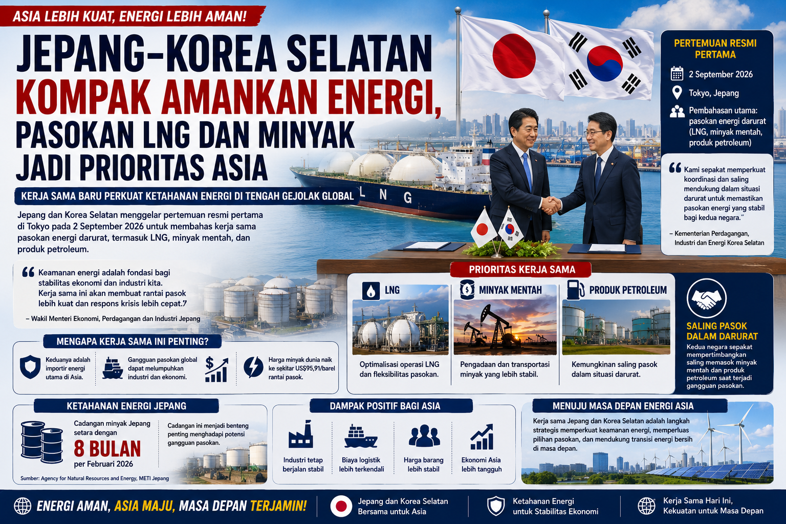 Jepang Korea Selatan Perkuat Kerja Sama Energi Asia